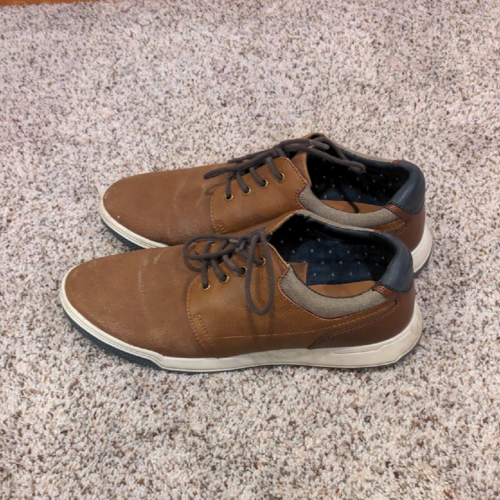 Men's Brown Leather Sneakers
